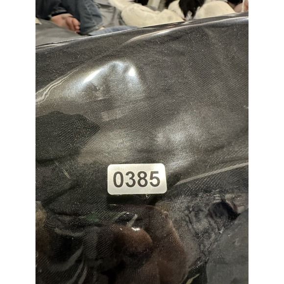 Eileen Fisher Womens Ankle Pants Size M Black Floral Embossed Side Zip Stretch - Picture 9 of 9